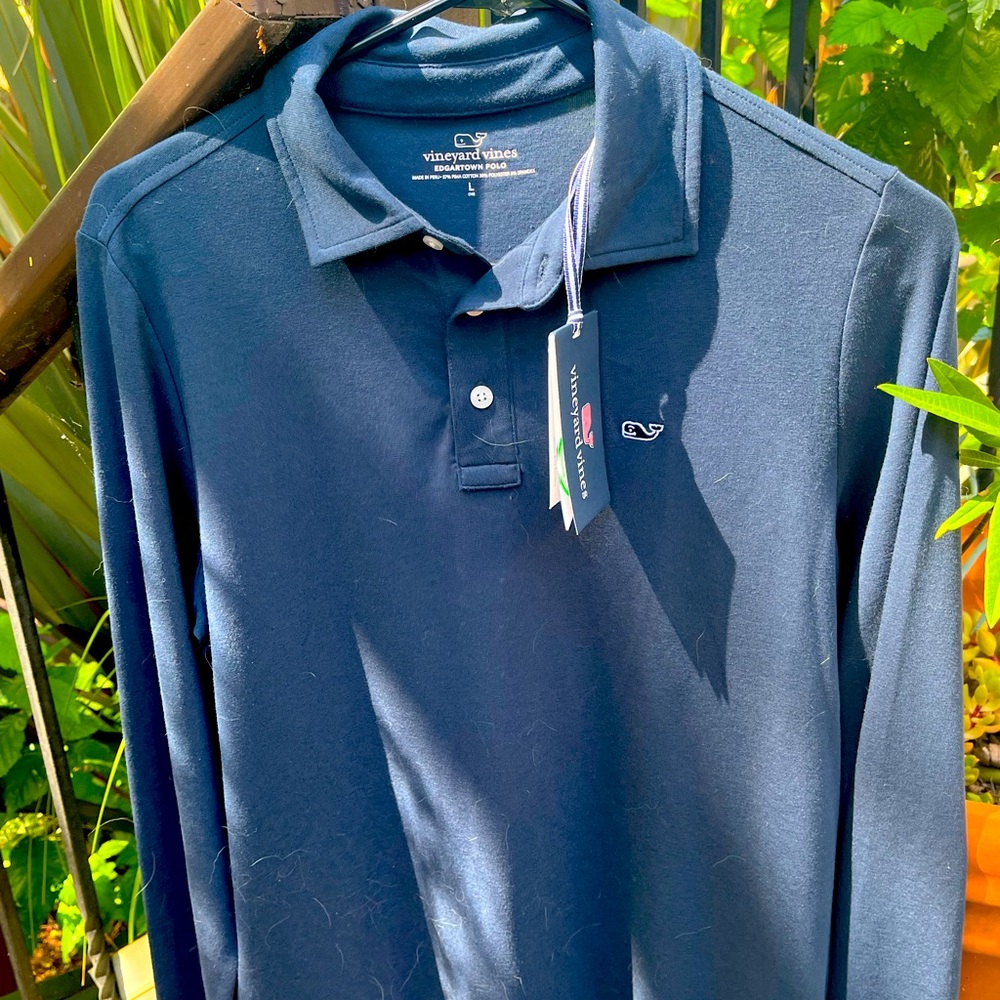 Vineyard Vines long sleeve jersey polo for boys